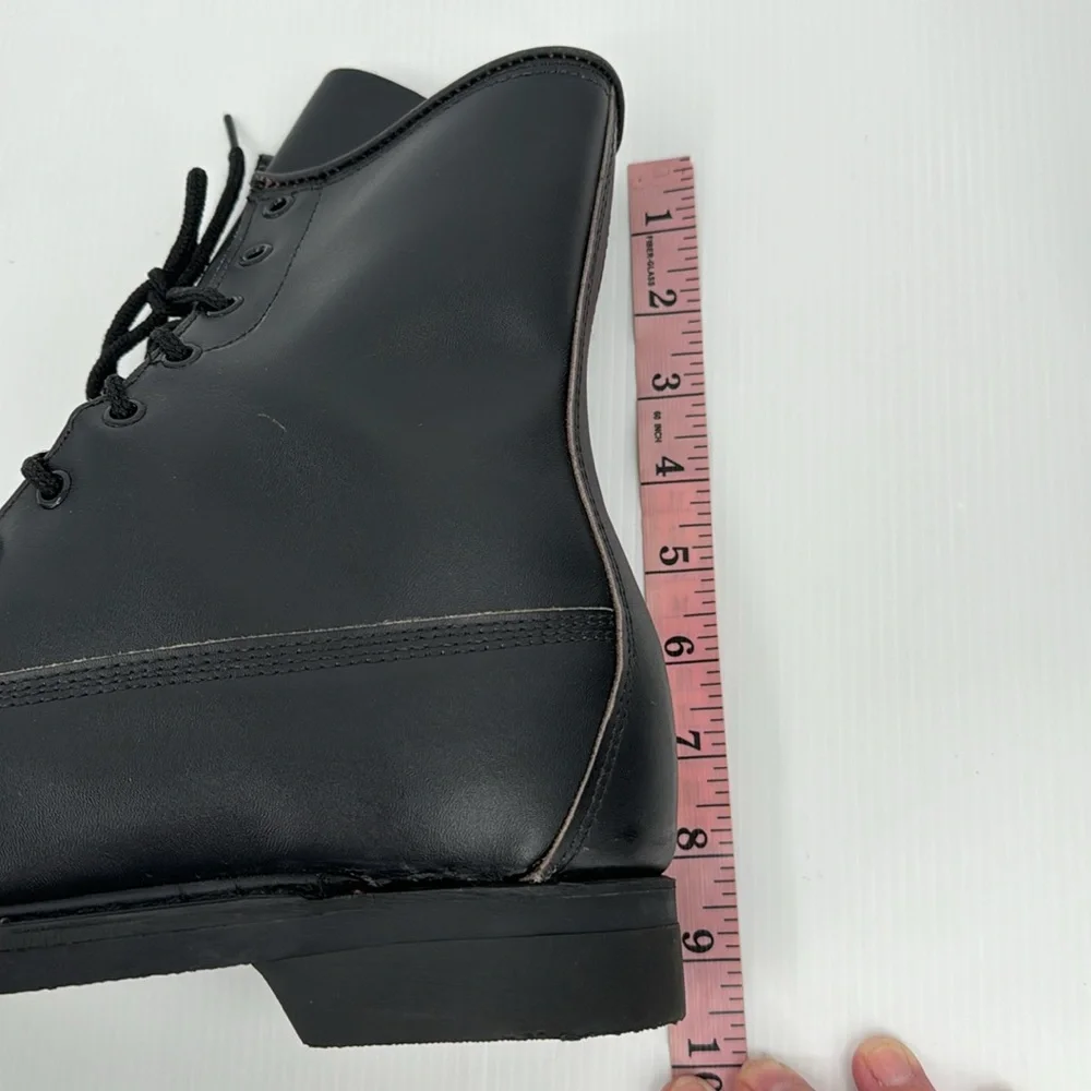 NWOB Vtg Biltrite ANSI Z41 PT83 1990 Boots Black Leather Steel Toe Men's size 8D
